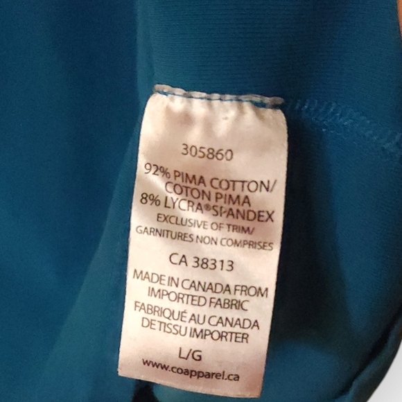 COMPANY ELLEN TRACY WOMENS LARGE BLUE SCOOP NECK SHIRT - Picture 3 of 5